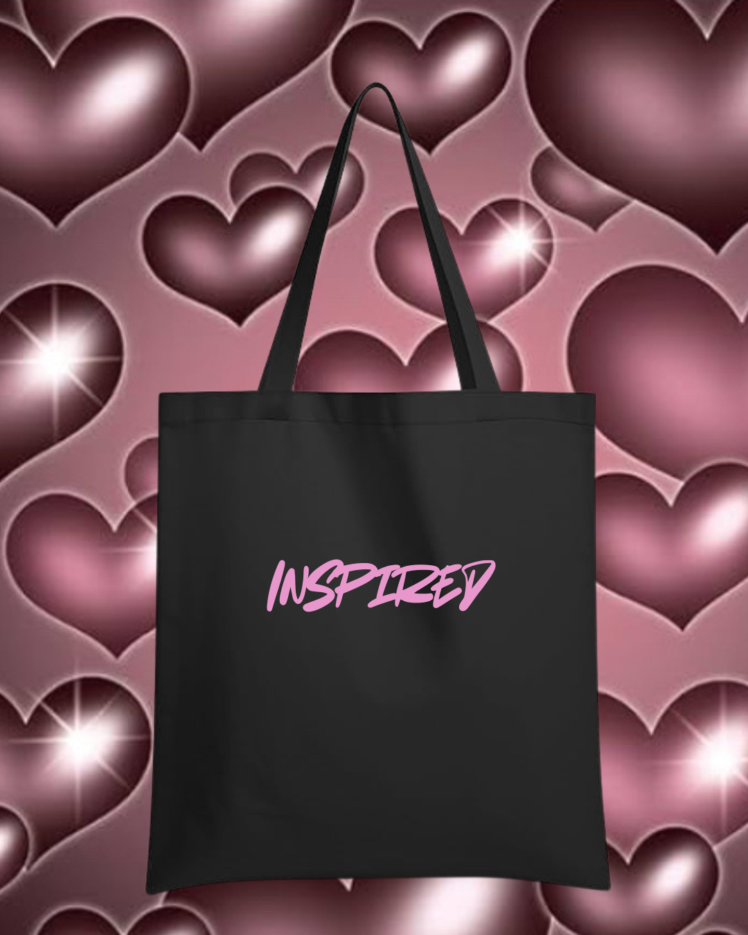 INSPIRED Glitter Design tote bag